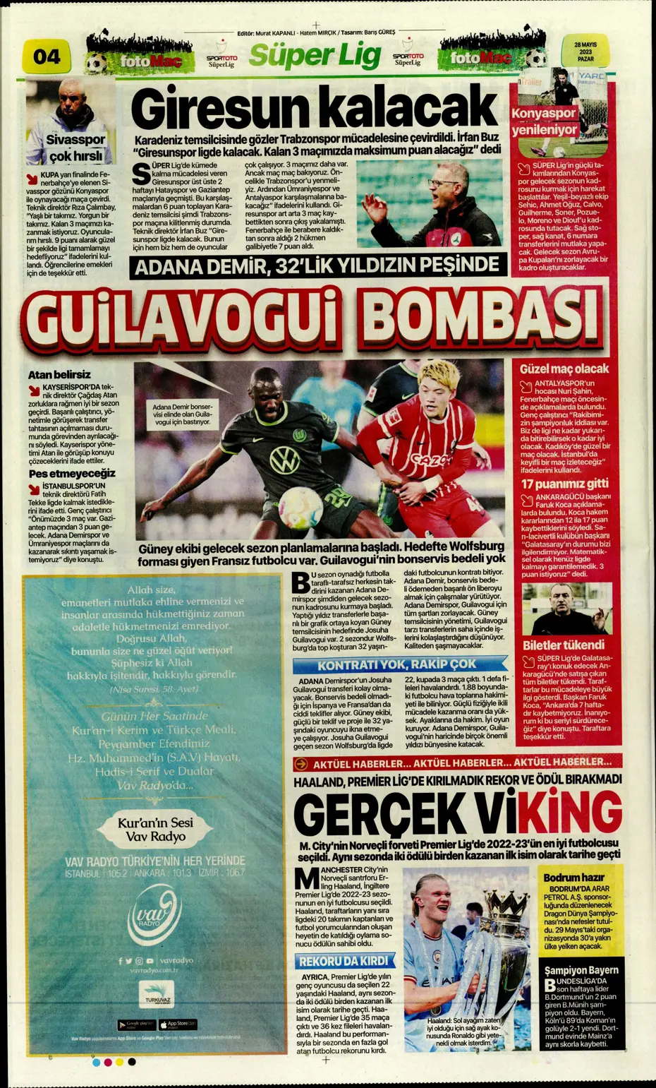 "Lukaku sürprizi" | Sporun manşetleri (28 Mayıs 2023) - 7