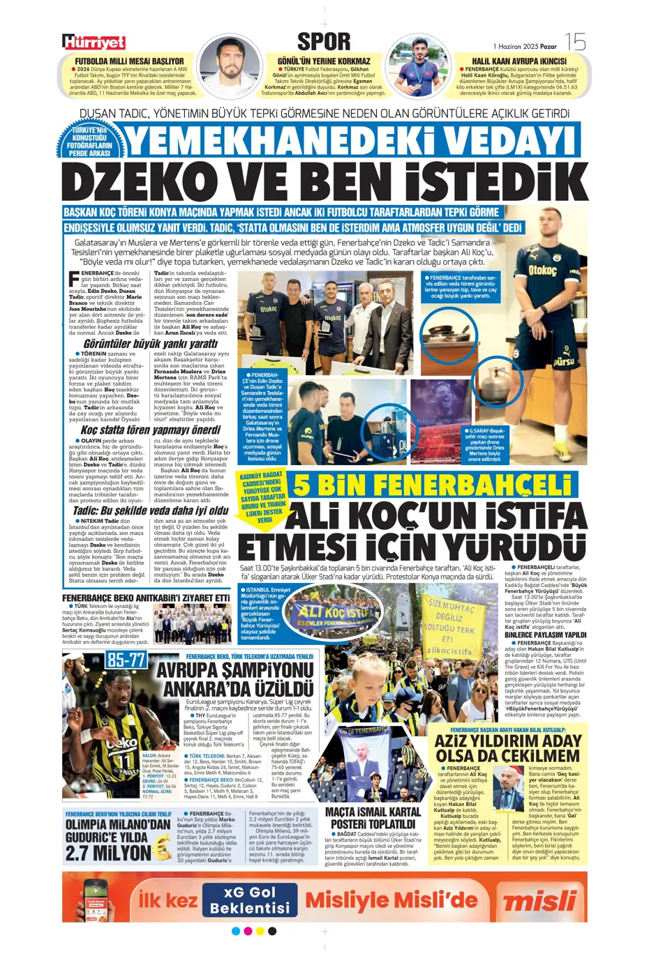 "Galatasaray'dan Lewandowski bombası" | Sporun manşetleri - 21