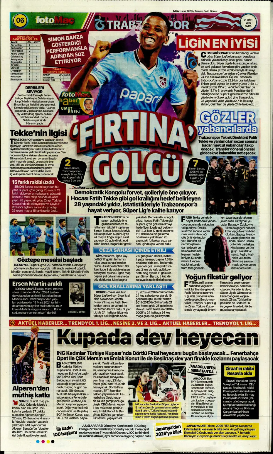 "A sınıfı zafer" | Sporun manşetleri - 16 "A sınıfı zafer" | Sporun manşetleri - 16