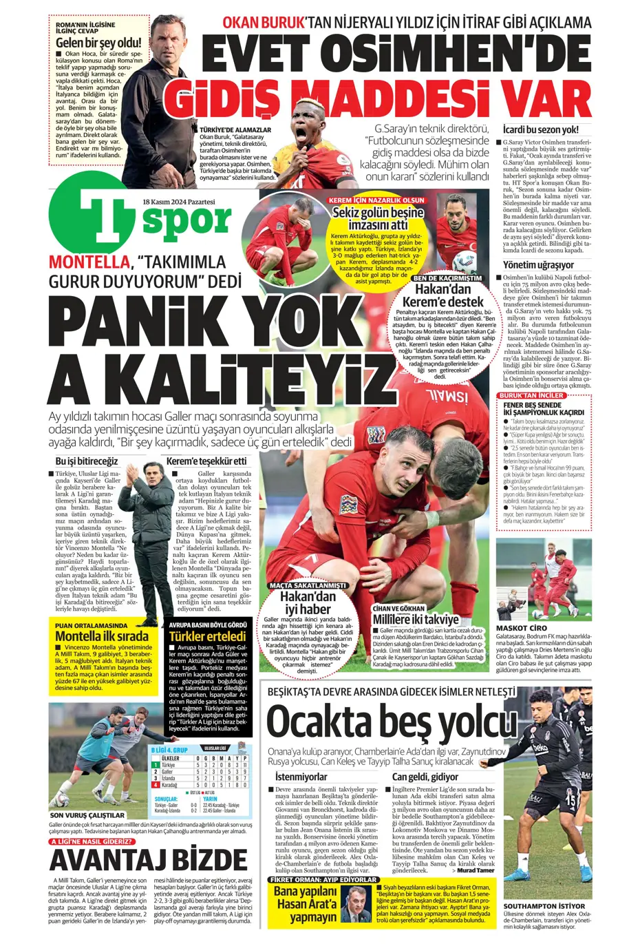 "Talisca olmazsa B planında 2 yıldız var" | Sporun manşetleri - 35