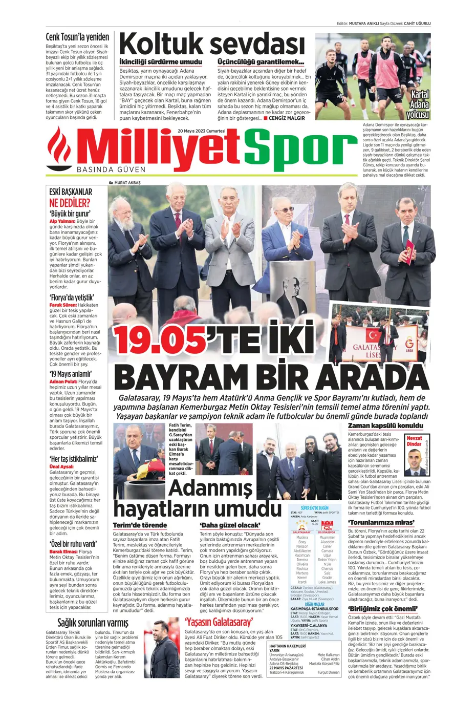 "Aslan'dan dev hamle" Günün spor manşetleri (20 Mayıs 2023) - 13