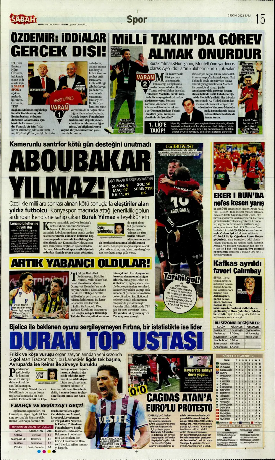 "İşte Okan Buruk'un imha planı" | Sporun manşetleri (3 Ekim 2023) - 26