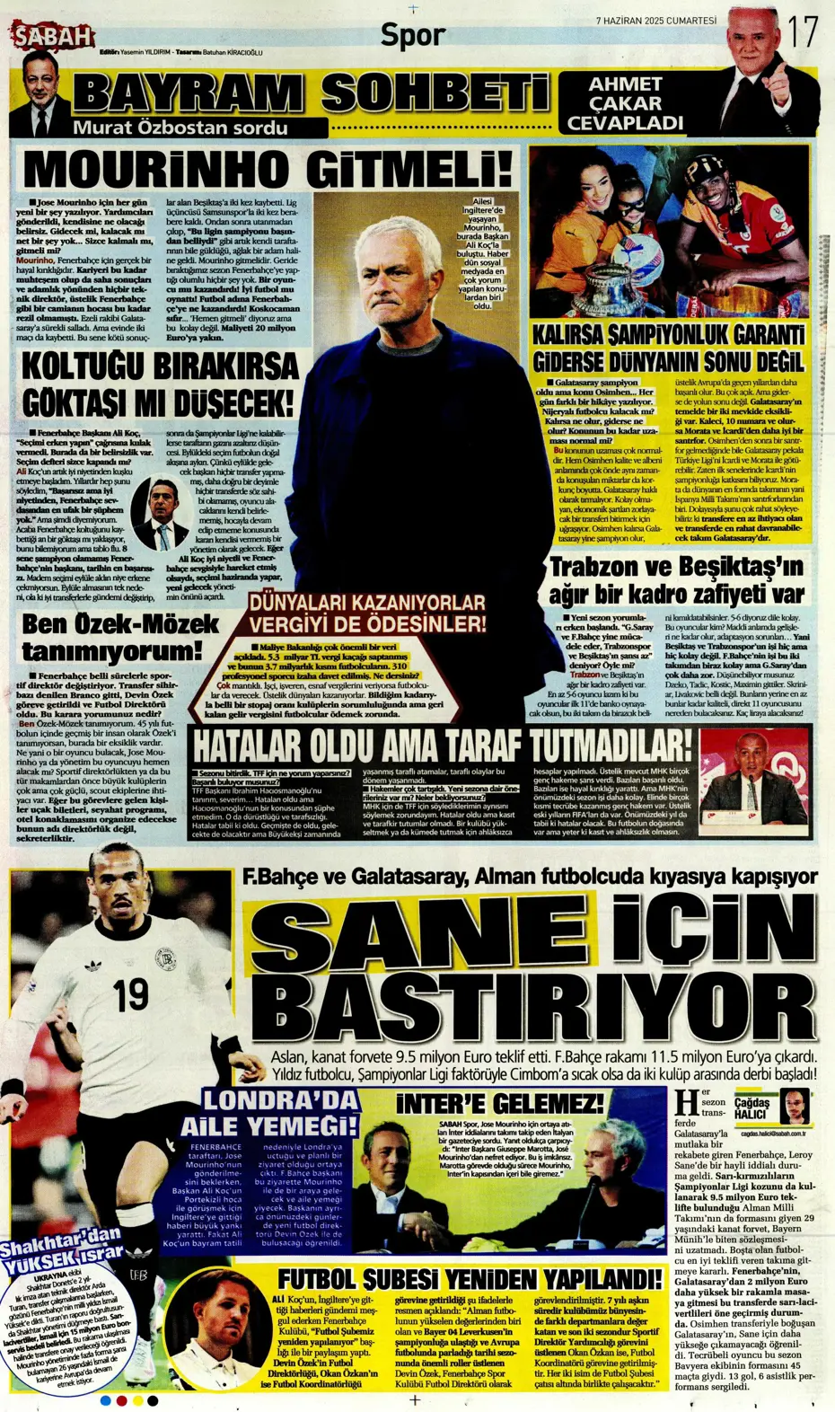 "Osayi, Beşiktaş'a doğru" | Sporun manşetleri (7 Haziran 2025) - 29