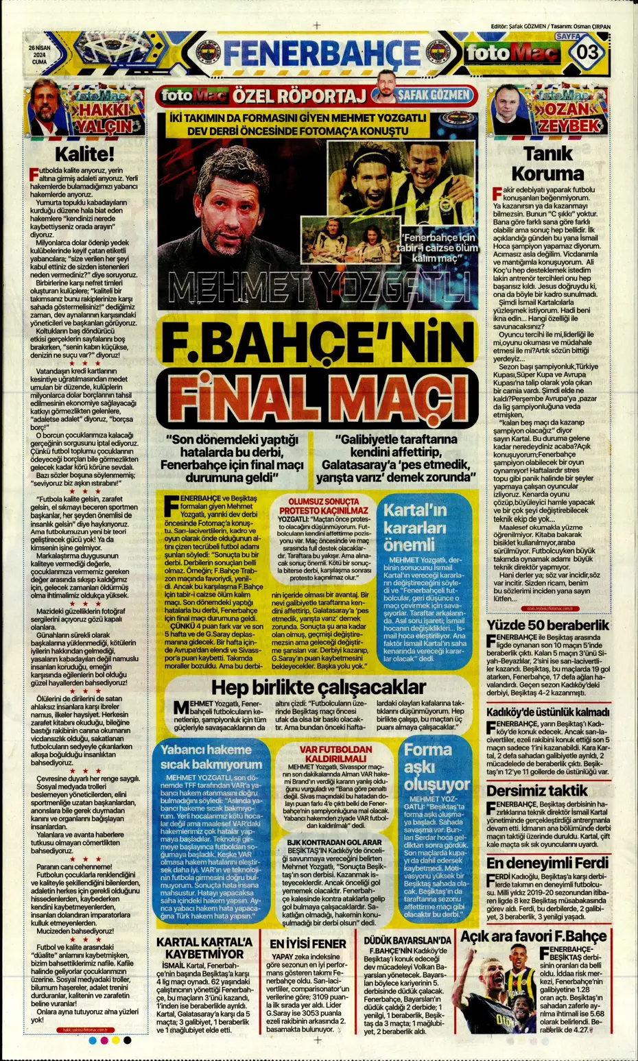 "Osayi Samuel'e 12 milyon euro" | Sporun manşetleri - 13