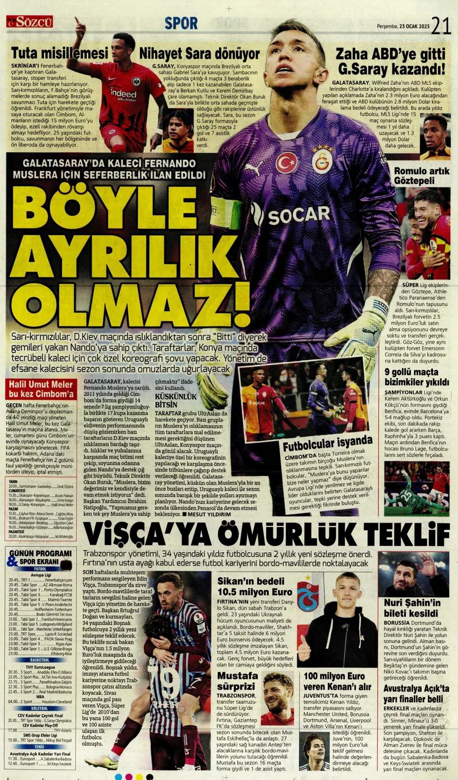 "Kartal şovla döndü" | Sporun manşetleri - 27 "Kartal şovla döndü" | Sporun manşetleri - 27