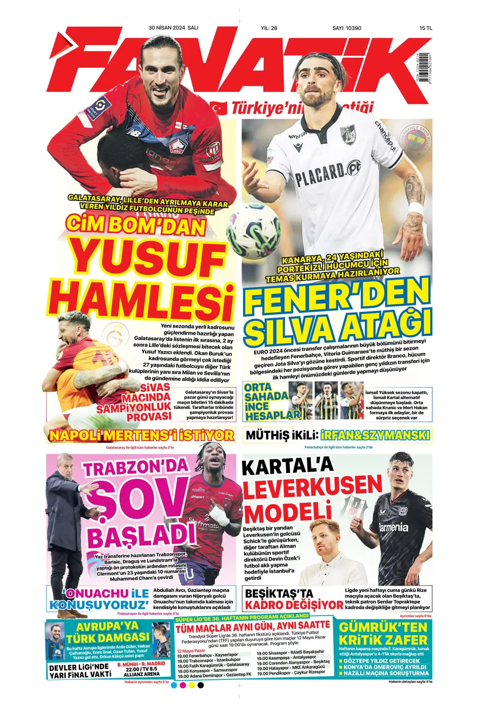 "Real'in golcüsü Aslan'a" | Sporun manşetleri (30 Nisan 2024) - 4