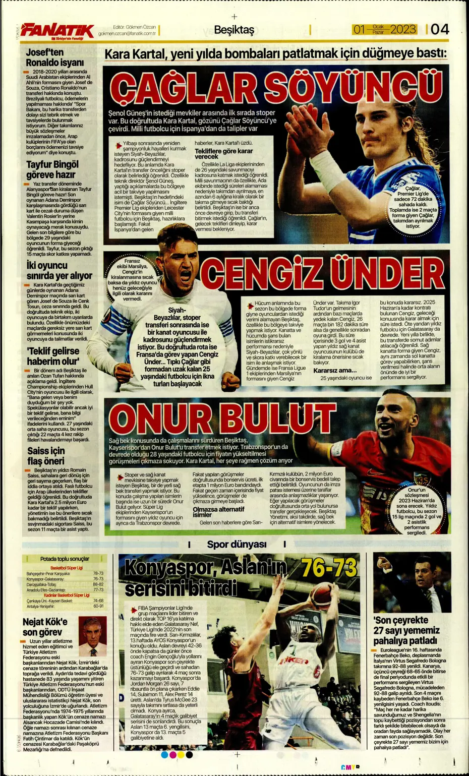 Sporun Manşetleri (1 Ocak 2023) - 7