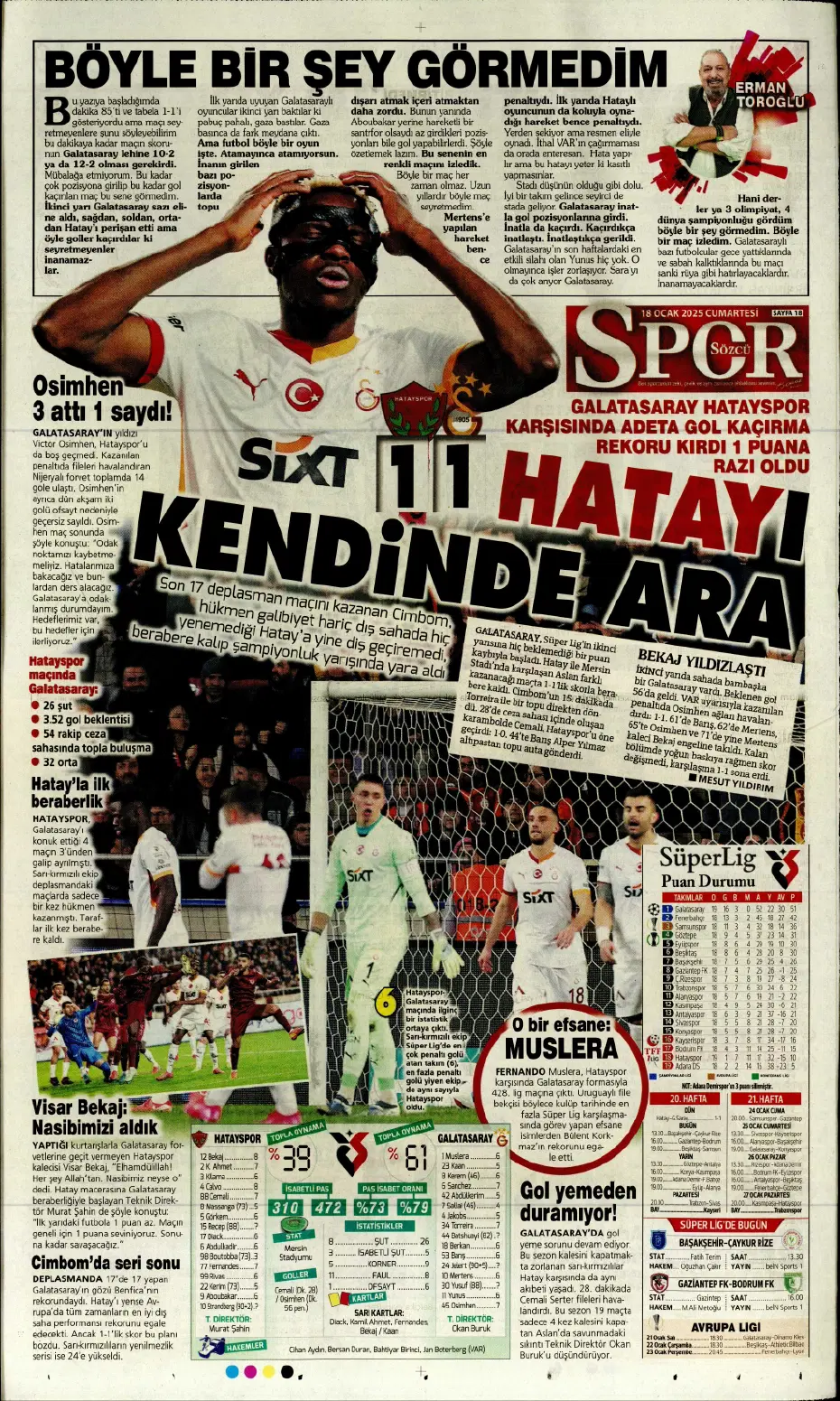 "Diego Carlos'u F.Bahçe kaptı!" | Sporun manşetleri (18 Ocak 2025) - 25 "Diego Carlos'u F.Bahçe kaptı!" | Sporun manşetleri (18 Ocak 2025) - 25