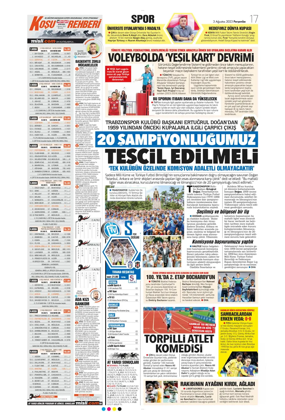 "Adım adım Devler Ligi'ne" | Sporun Manşetleri - 19