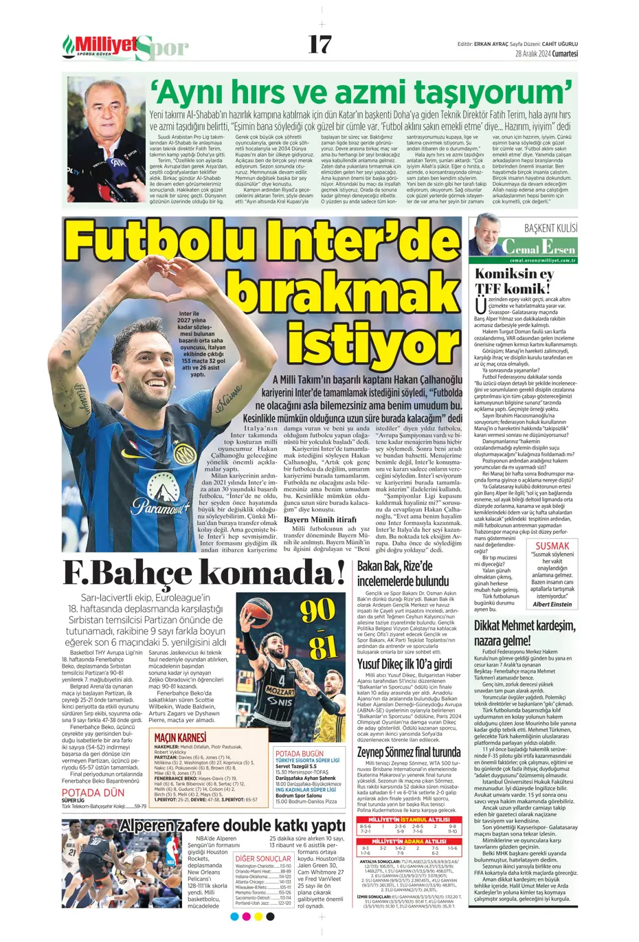 "Ronaldo'nun talebiyle En-Nesyri'ye 40 milyon euro" | Sporun manşetleri - 19