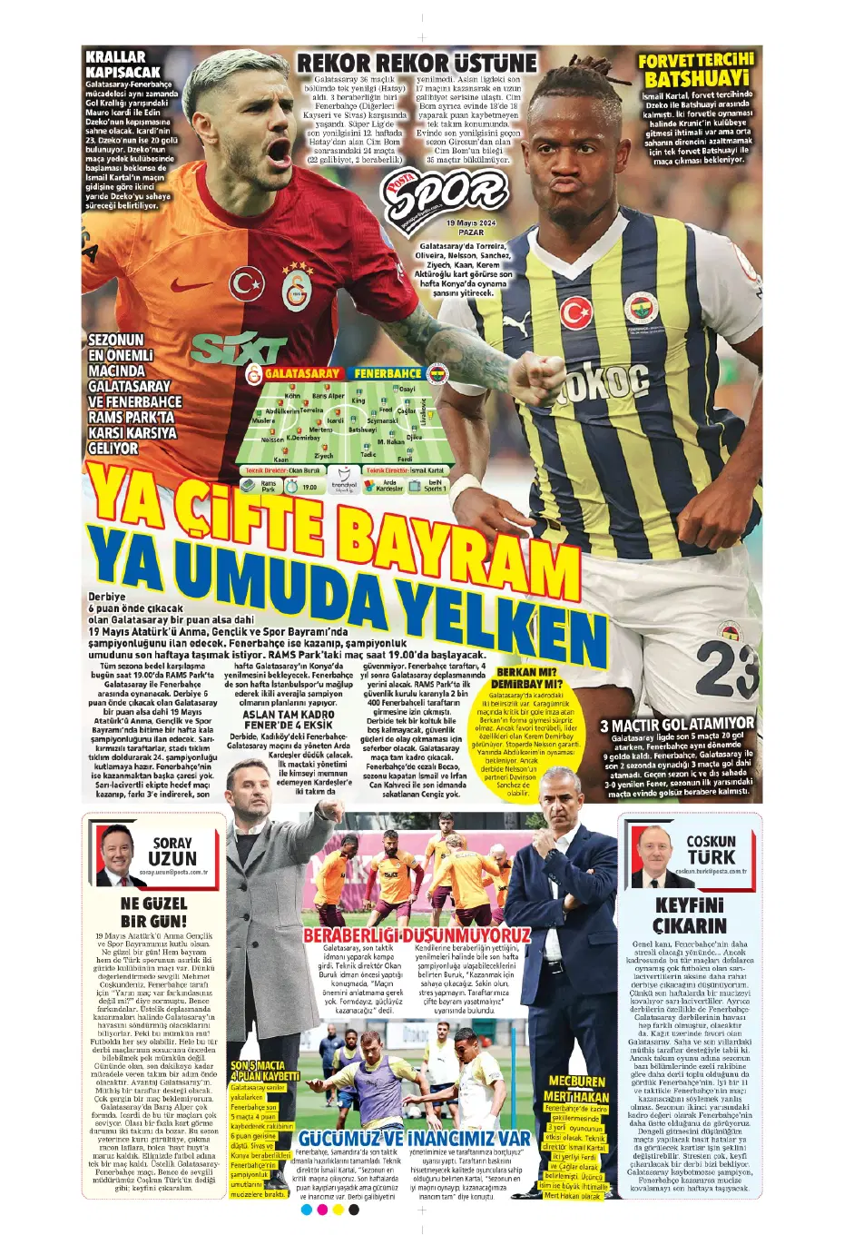 "Nefes kesecek sezon finali" | Sporun Manşetleri - 19