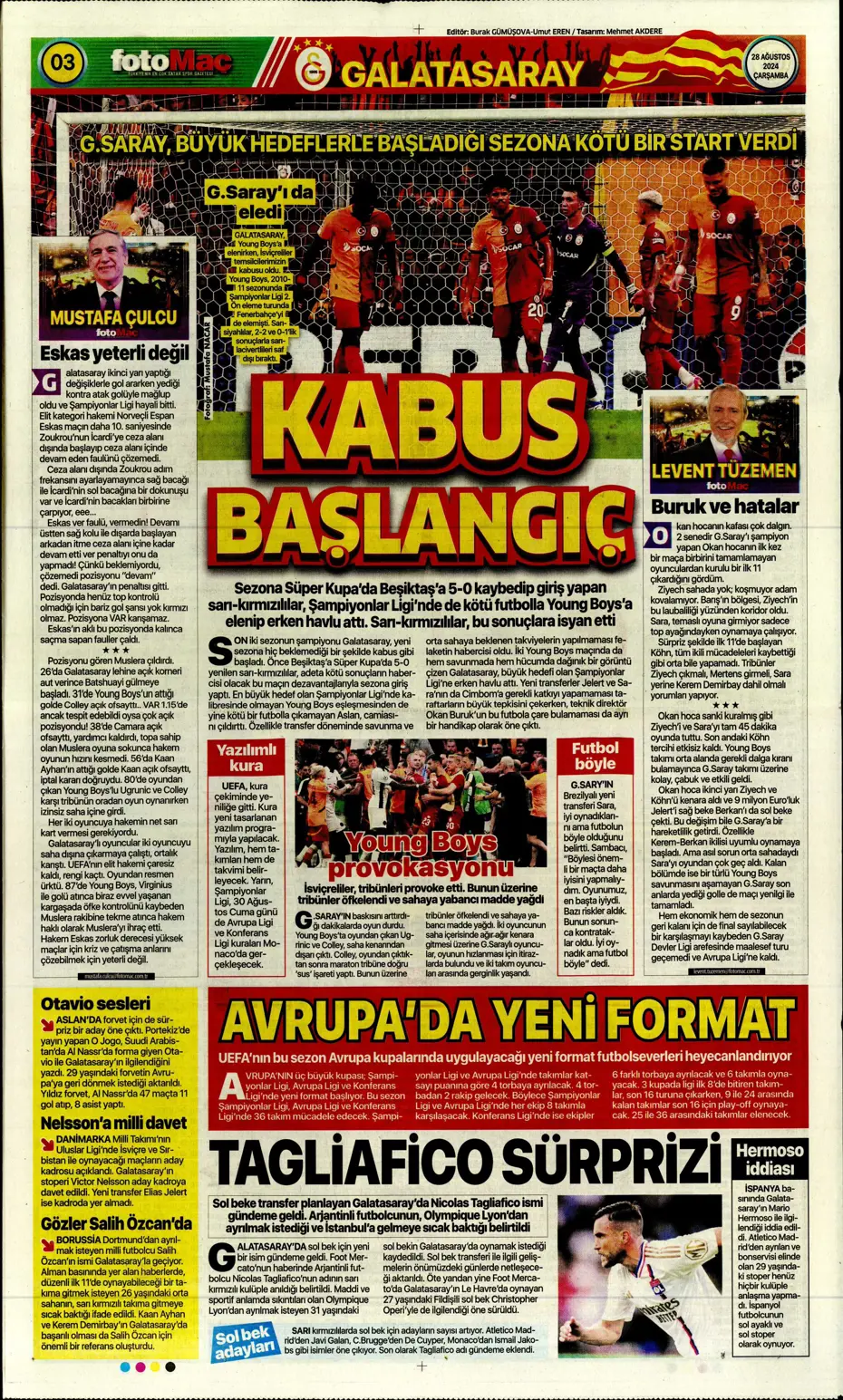 "Galatasaray'ın kabus gecesi" | Sporun manşetleri - 12