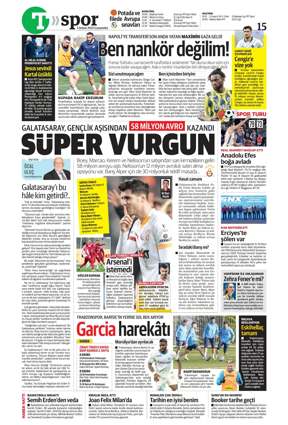 "Ekvador'un yeni yeteneği Fenerbahçe'ye" | Sporun manşetleri - 31