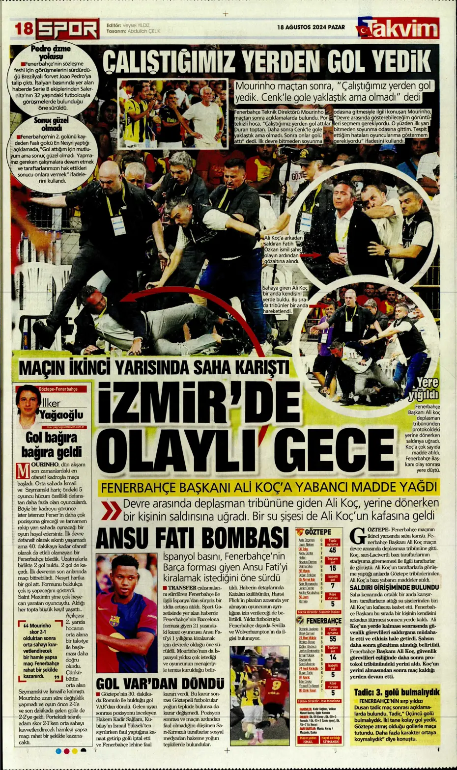 "Aslan'da Ziyech bilmecesi" | Sporun manşetleri (18 Ağustos 2024) - 40 "Aslan'da Ziyech bilmecesi" | Sporun manşetleri (18 Ağustos 2024) - 40