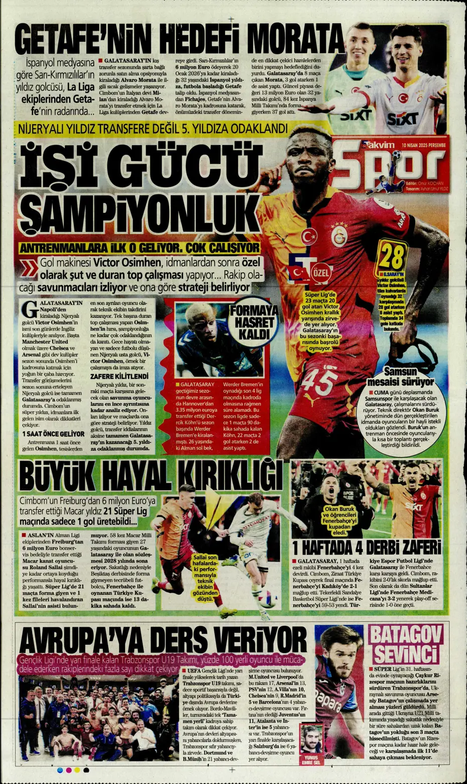 "Fenerbahçe'nin yeni lideri: Thomas Müller" | Sporun manşetleri - 32