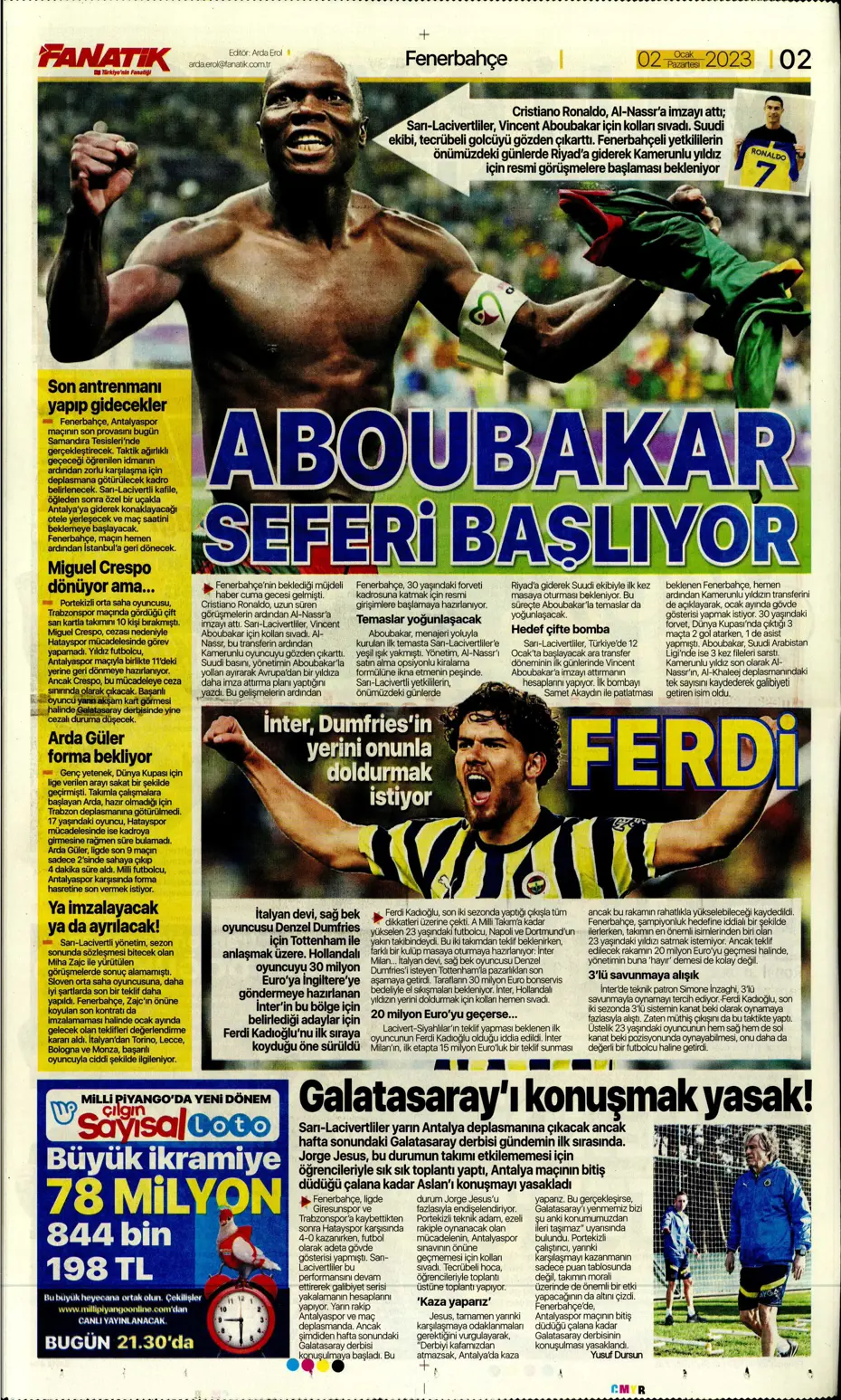 Sporun Manşetleri (2 Ocak 2023) - 6