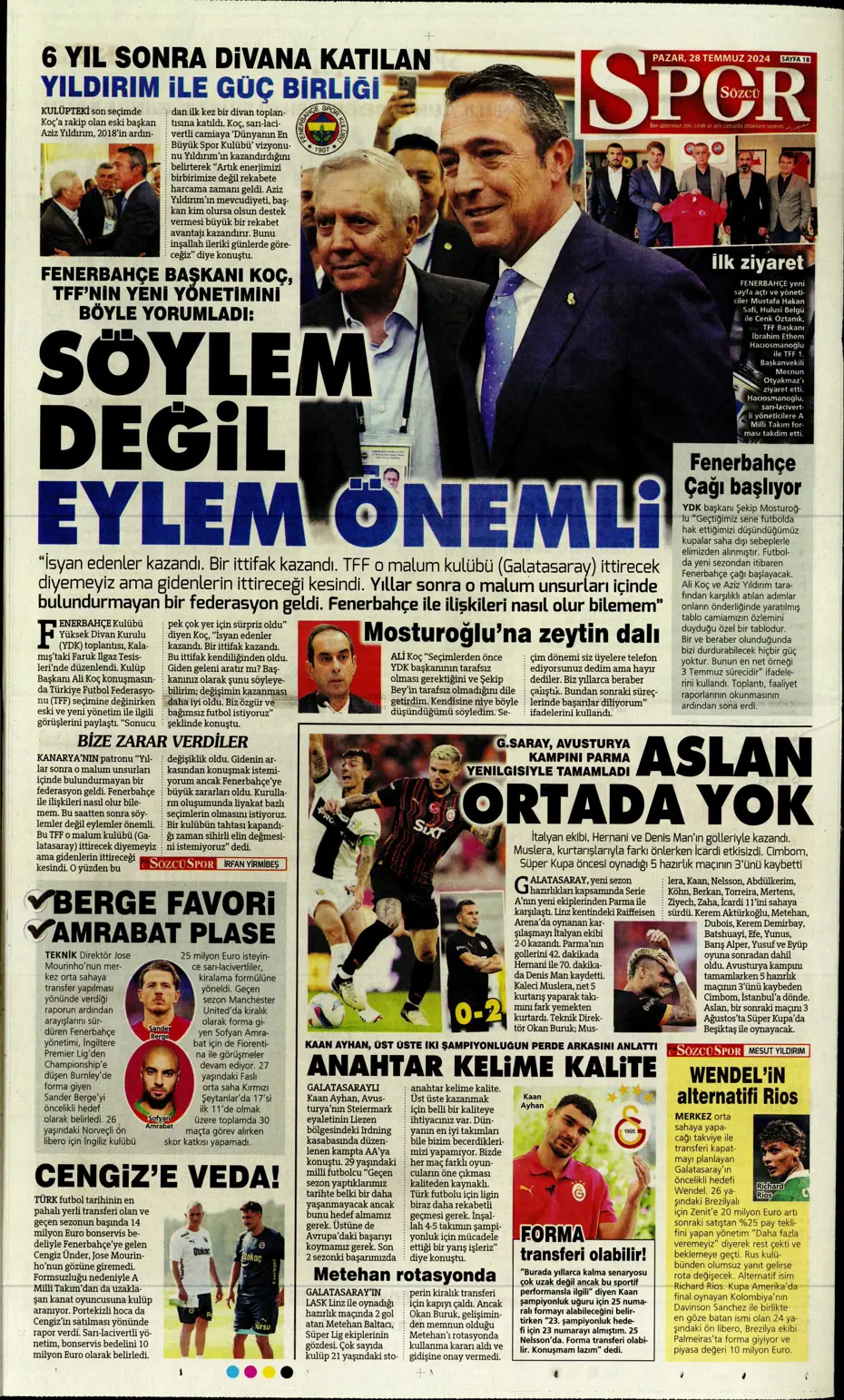 "Aslan'da rota Gravenberch" | Sporun Manşetleri (28 Temmuz 2024) - 27 "Aslan'da rota Gravenberch" | Sporun Manşetleri (28 Temmuz 2024) - 27
