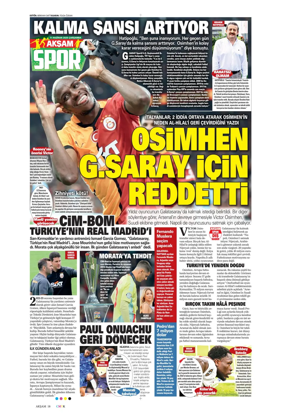 "Patron çıldırdı: Osimhen'e görülmemiş teklif" | Sporun manşetleri - 3
