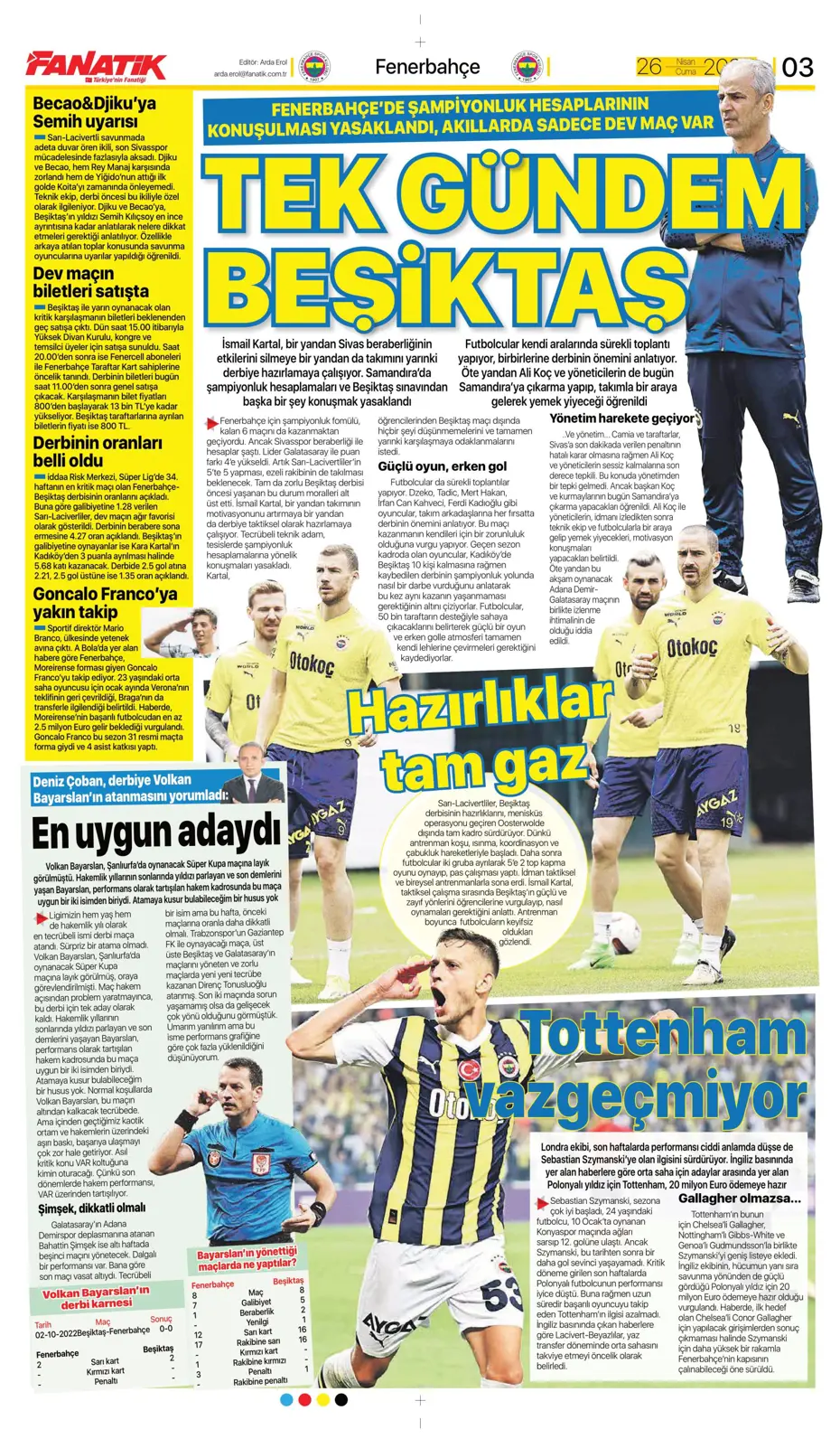 "Osayi Samuel'e 12 milyon euro" | Sporun manşetleri - 5