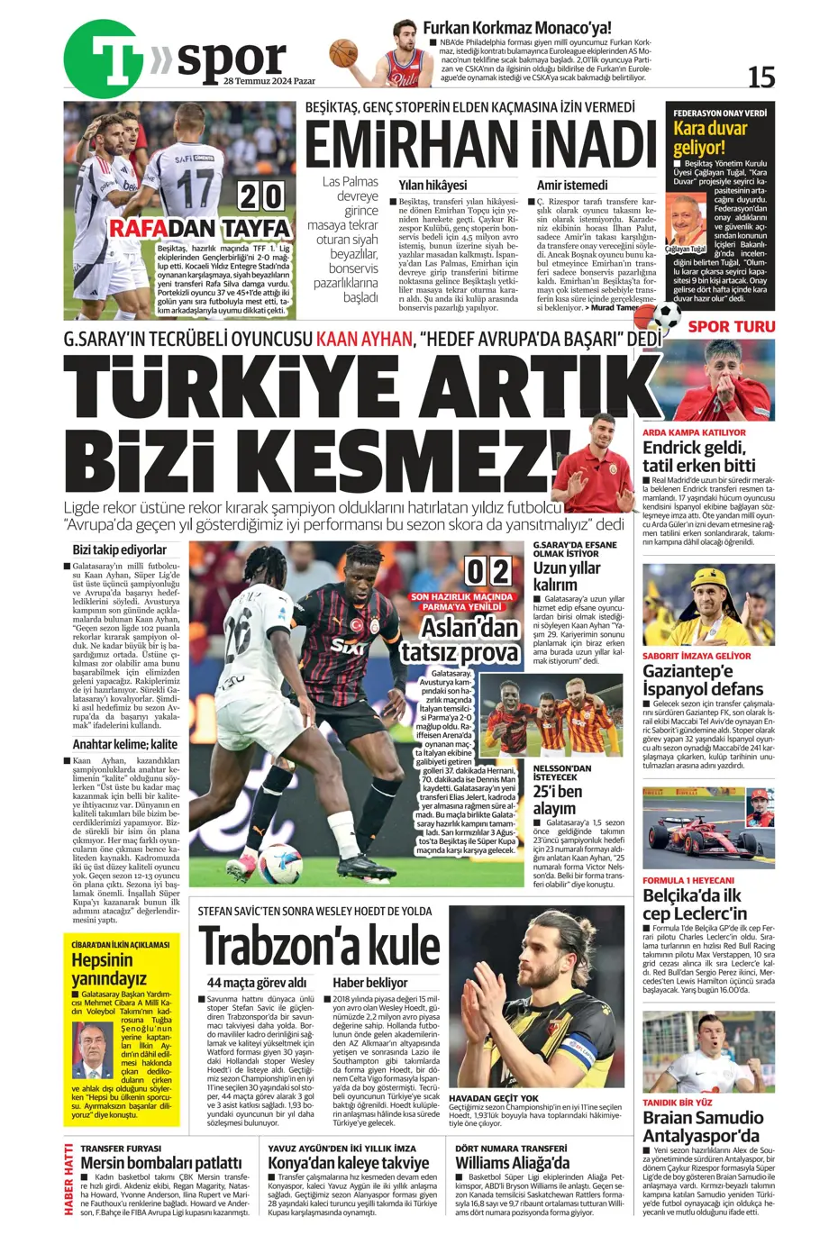 "Aslan'da rota Gravenberch" | Sporun Manşetleri (28 Temmuz 2024) - 35 "Aslan'da rota Gravenberch" | Sporun Manşetleri (28 Temmuz 2024) - 35