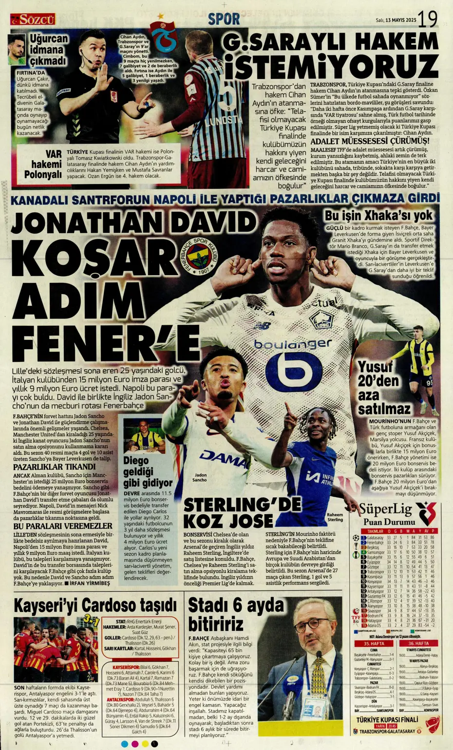 "Galatasaray, Osimhen için Napoli ile anlaştı" | Sporun manşetleri - 27