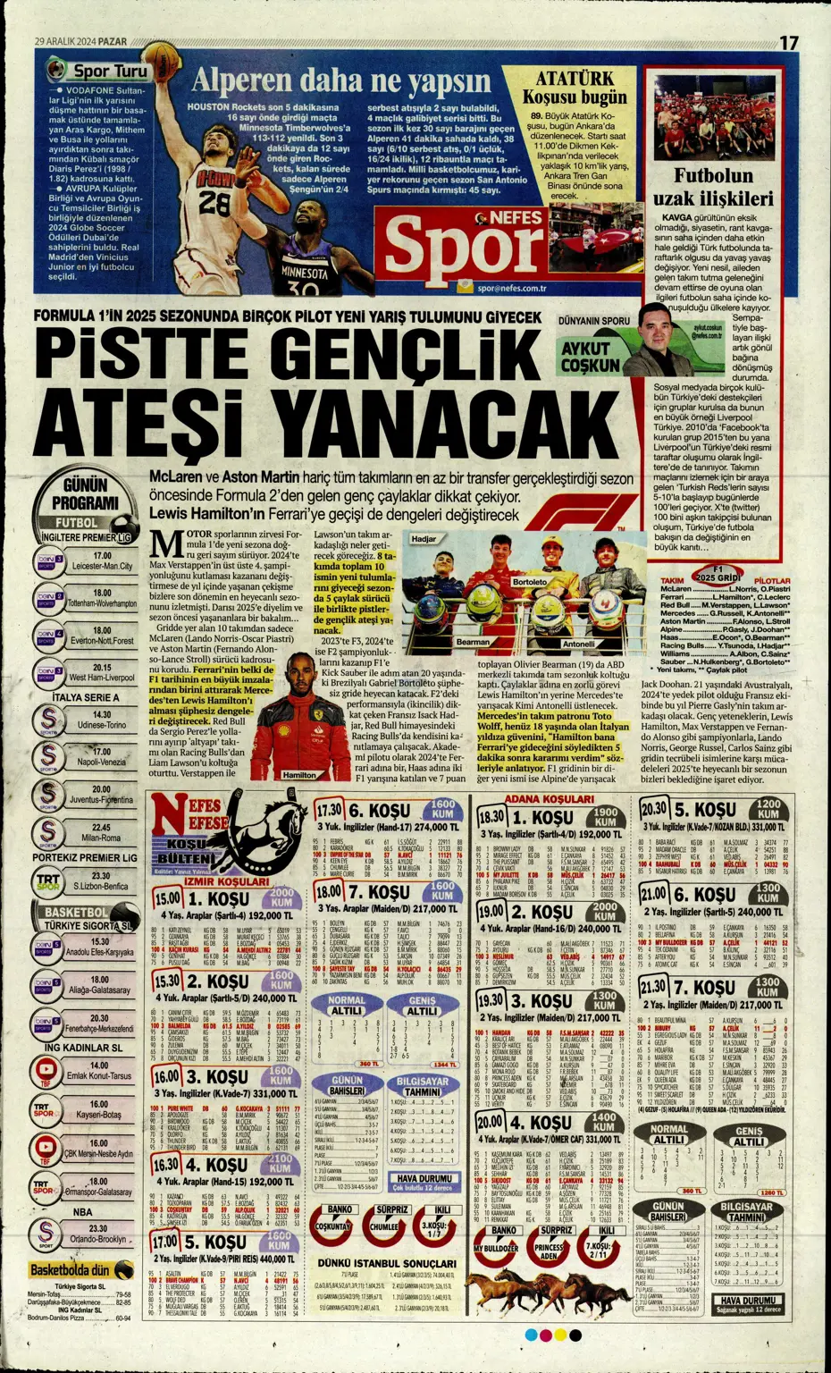 "Mikautadze'de sona doğru" | Sporun manşetleri (29 Aralık 2024) - 24