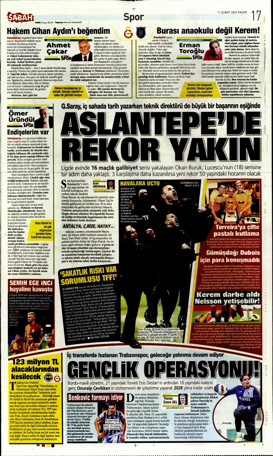 "30 saniyesi 7 milyon dolar" | Sporun manşetleri (11 Şubat 2024) - 33