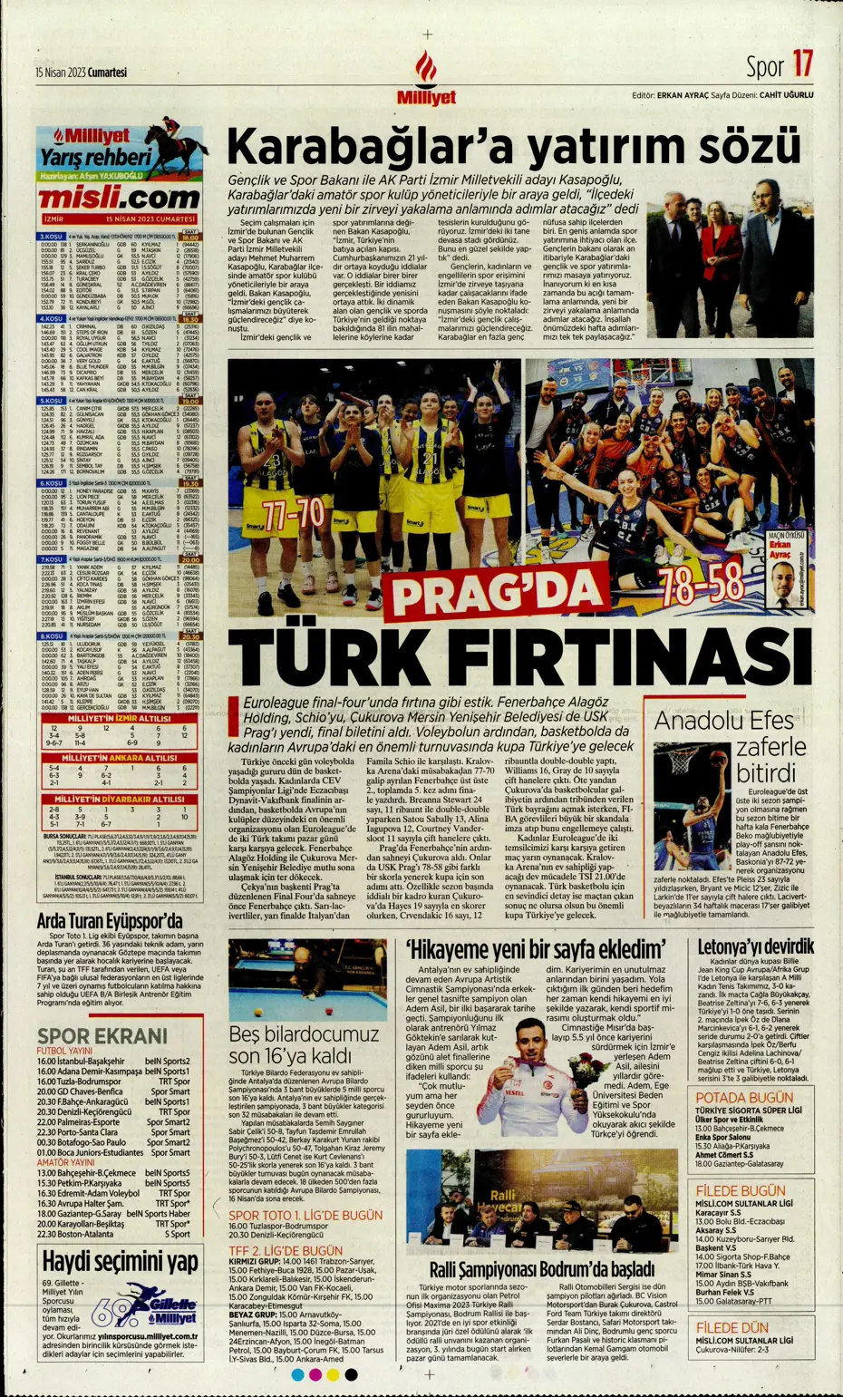 "Ada'dan Kartal'a müjde" | Sporun manşetleri (15 Nisan 2023) - 22 "Ada'dan Kartal'a müjde" | Sporun manşetleri (15 Nisan 2023) - 22