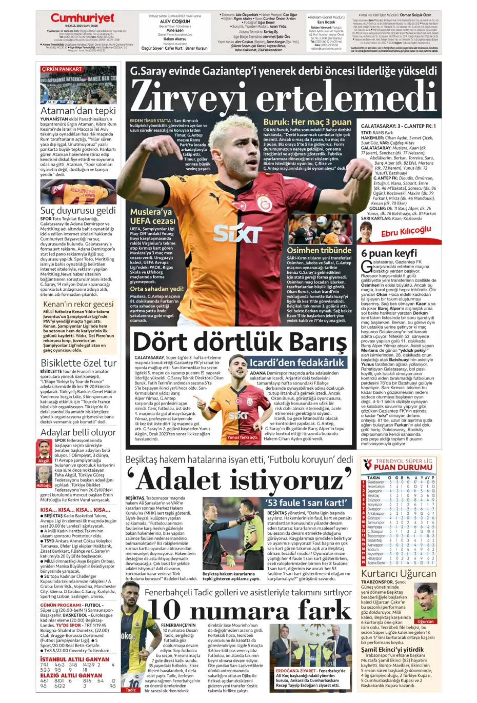 "Jose Mourinho'dan derbi kararı" | Sporun manşetleri - 3 "Jose Mourinho'dan derbi kararı" | Sporun manşetleri - 3