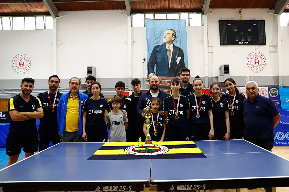 Fenerbahçe masa tenisinde şampiyon oldu