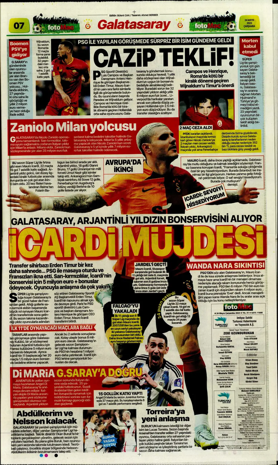 "Aslan'da taarruz başladı" | Sporun Manşetleri - 12