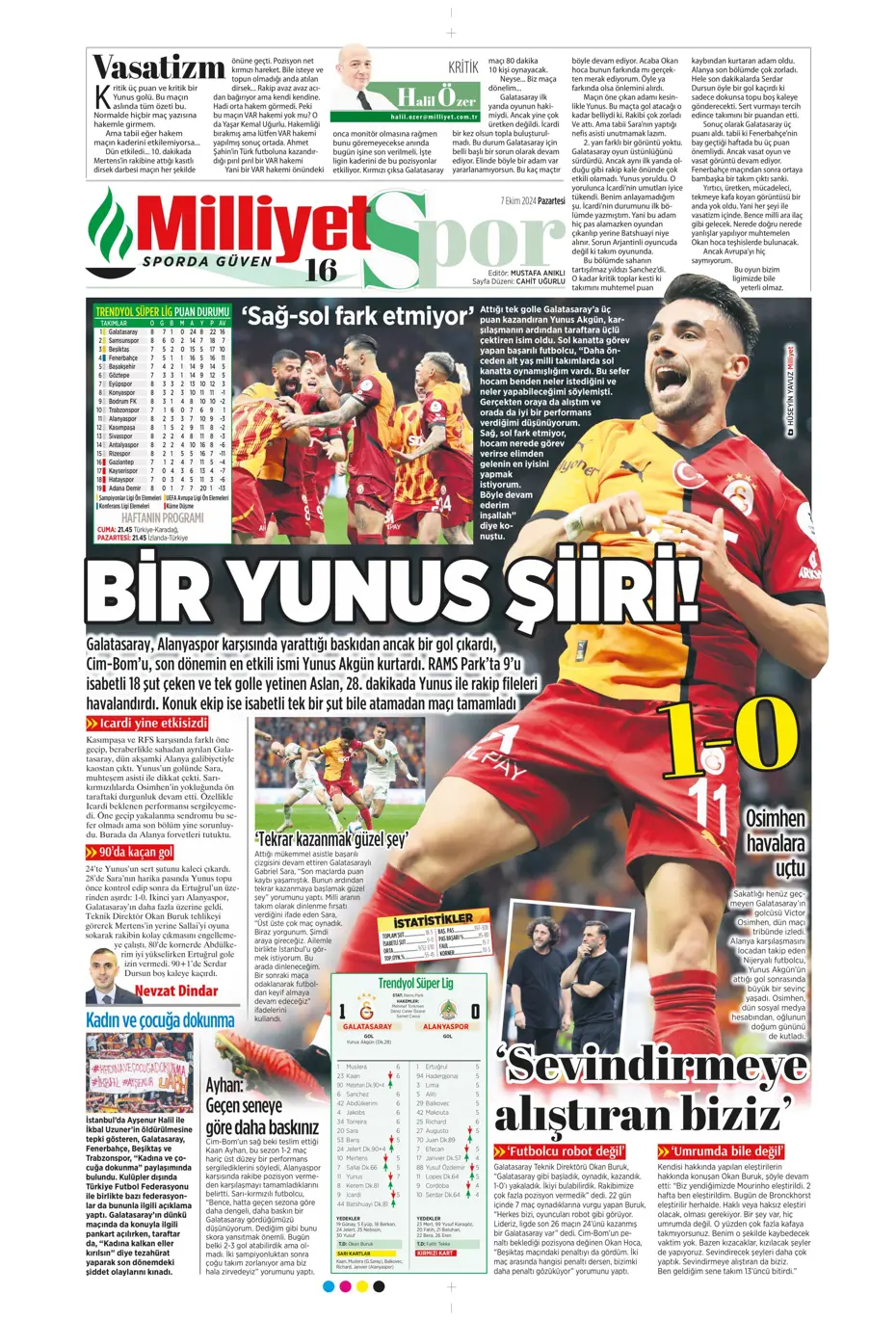 "Mourinho'dan Samsunspor'a yeni sistem" | Sporun manşetleri - 29