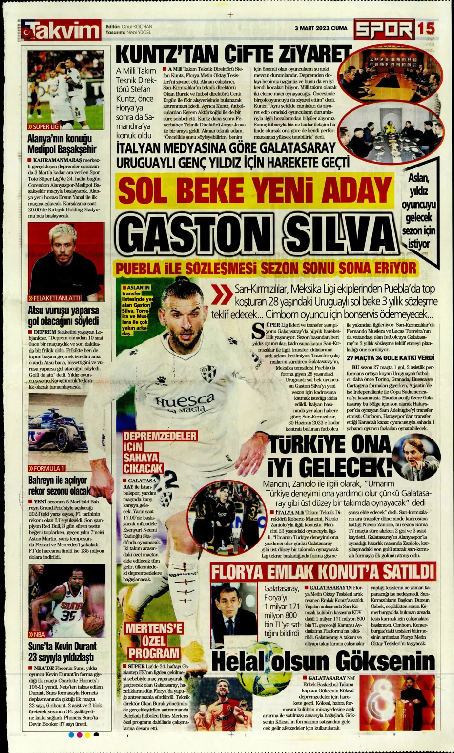 "Aslan'dan Liverpool çıkarması" - Sporun manşetleri - 31 "Aslan'dan Liverpool çıkarması" - Sporun manşetleri - 31