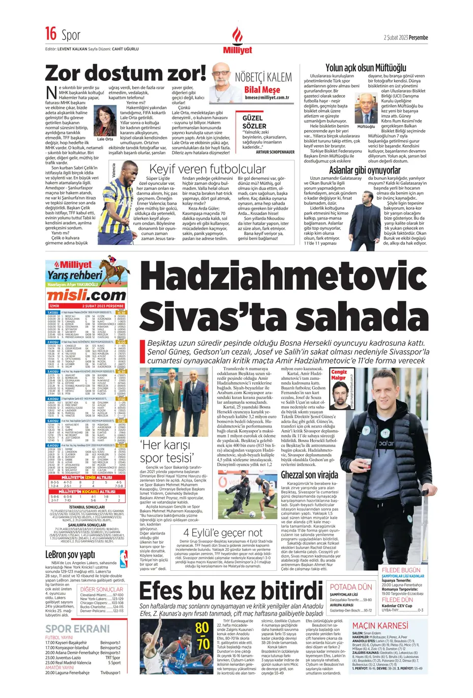 Sporun Manşetleri (2 Şubat 2023) - 29