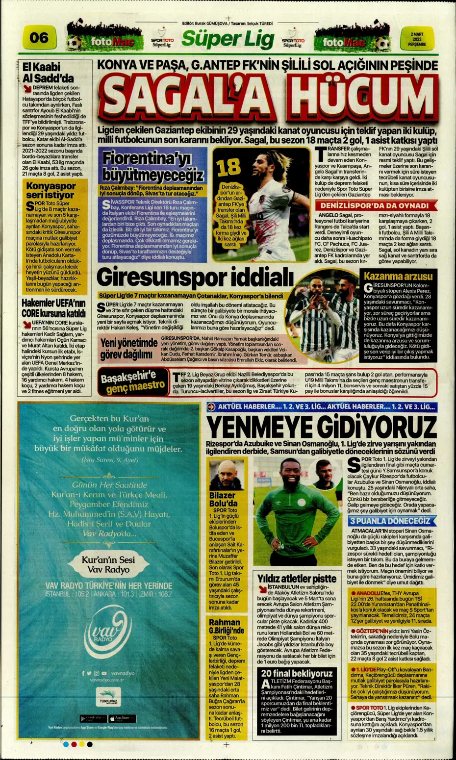 "Moura'da heyecanlı bekleyiş" | Sporun Manşetleri - 11