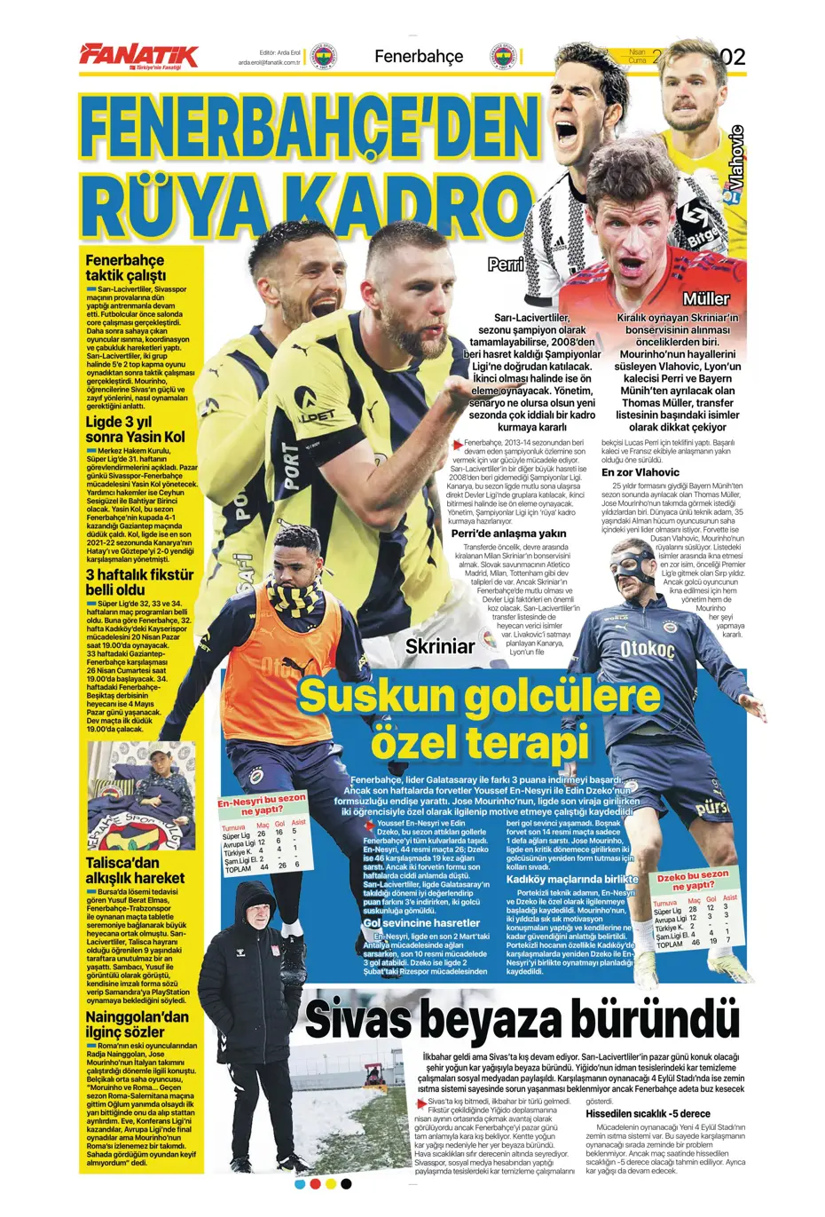 "Real Madrid'den Mourinho hamlesi" | Sporun manşetleri - 6