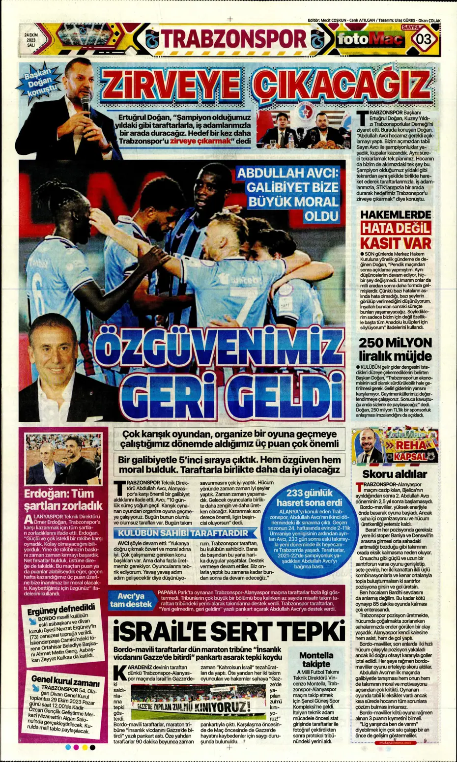 "Yine destan gecesi olsun" | Sporun Manşetleri - 14