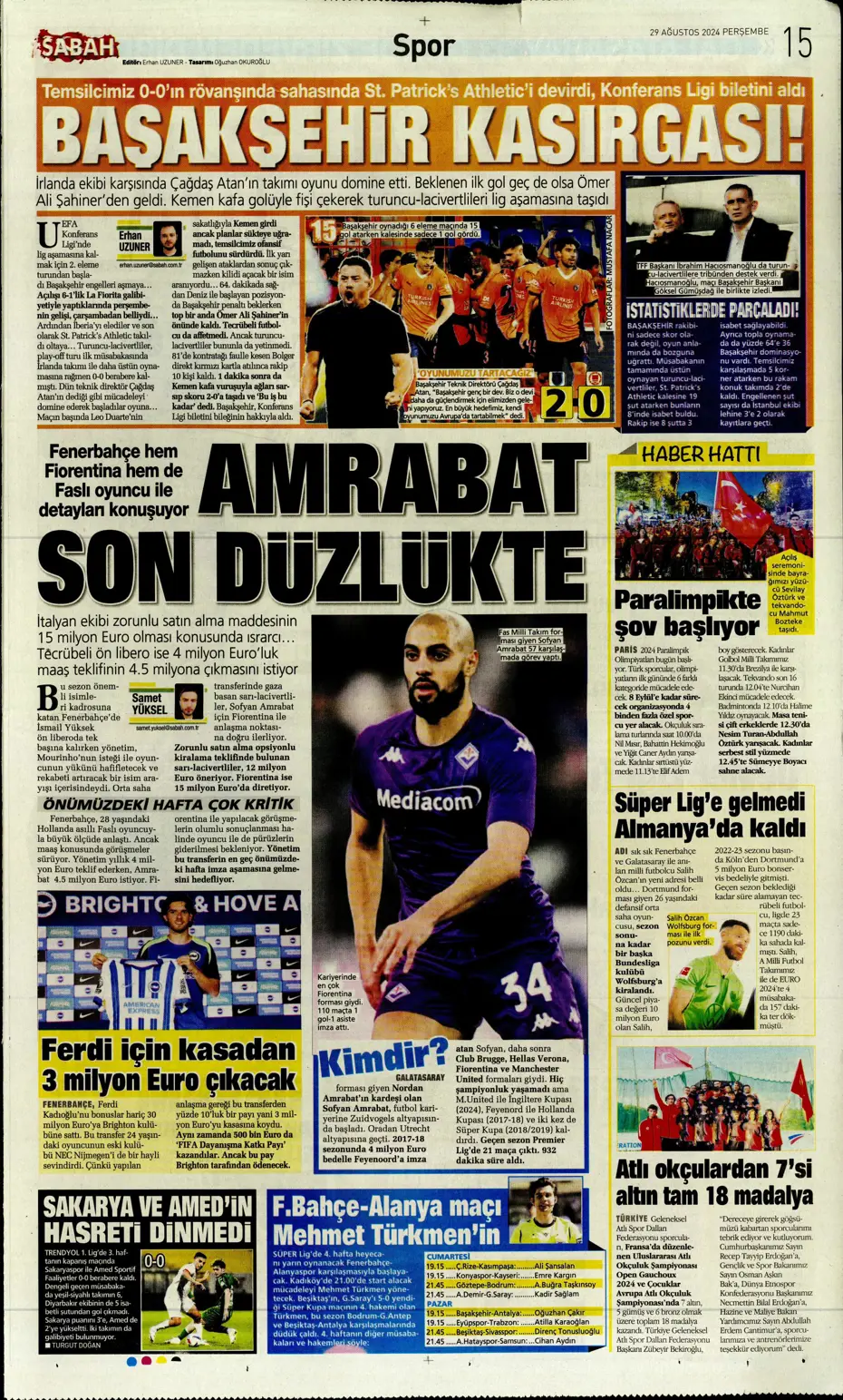 "Fenerbahçe'den Saint-Maximin kararı" | Sporun manşetleri - 25