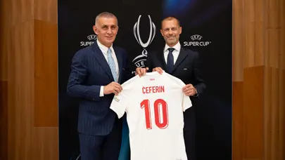 Hacıosmanoğlu ve Ceferin bir araya geldi