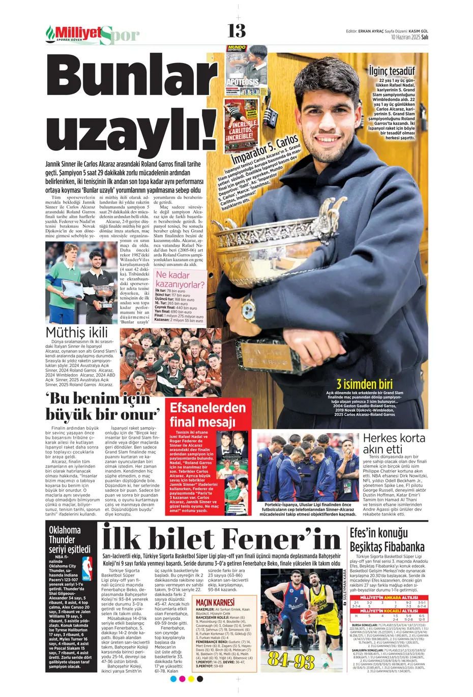 "En-Nesyri ile yılın takası" | Sporun manşetleri - 23