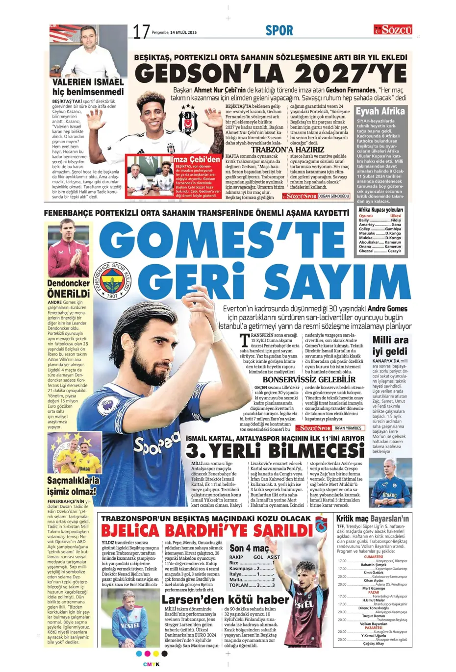 "Andre Gomes'te geri sayım" | Sporun Manşetleri - 28