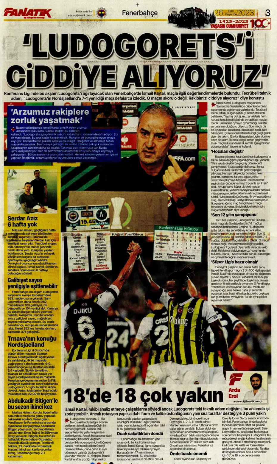 "Okan hoca haklıymış!" | Sporun manşetleri (26 Ekim 2023) - 5 "Okan hoca haklıymış!" | Sporun manşetleri (26 Ekim 2023) - 5