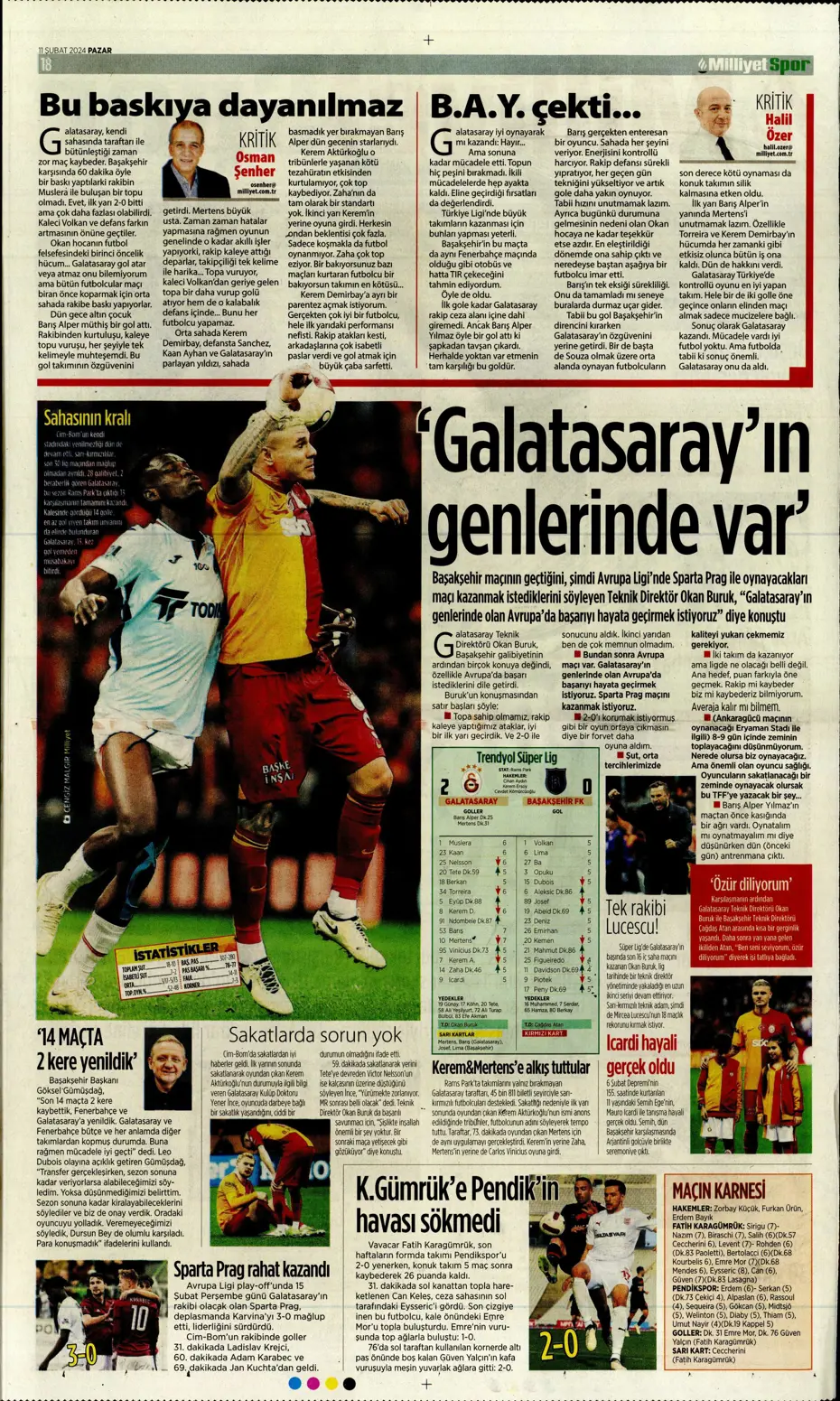 "30 saniyesi 7 milyon dolar" | Sporun manşetleri (11 Şubat 2024) - 24