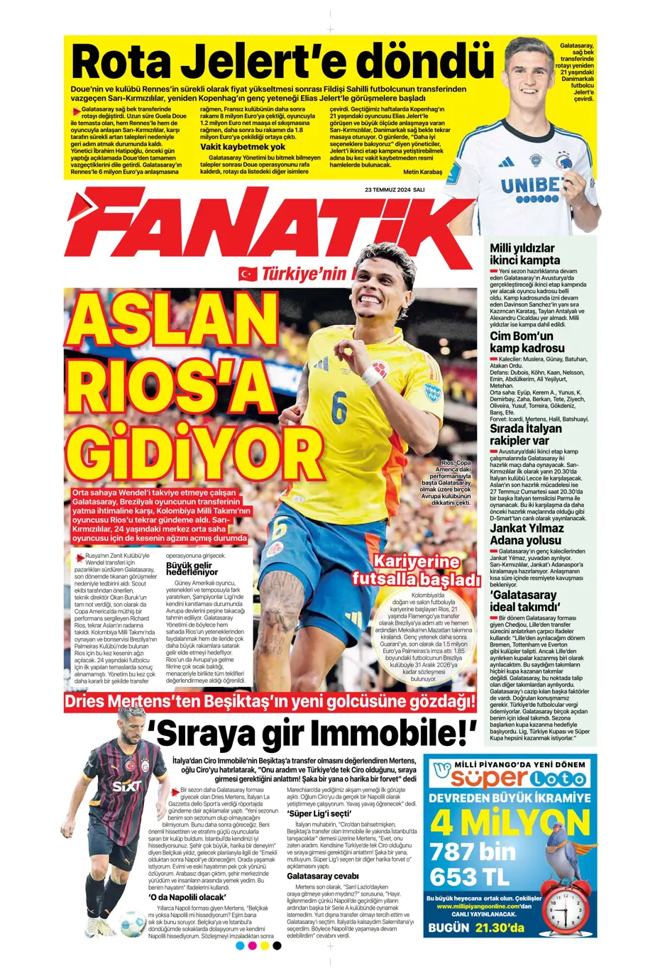 "Fenerbahçe'nin zamanı geldi" | Sporun manşetleri (23 Temmuz 2024) - 11 "Fenerbahçe'nin zamanı geldi" | Sporun manşetleri (23 Temmuz 2024) - 11