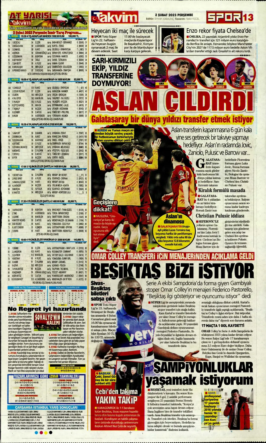 Sporun Manşetleri (2 Şubat 2023) - 40