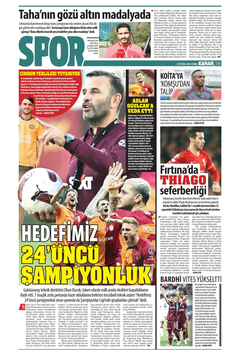 "Kartal'da Xeka seferberliği" | Sporun Manşetleri - 21