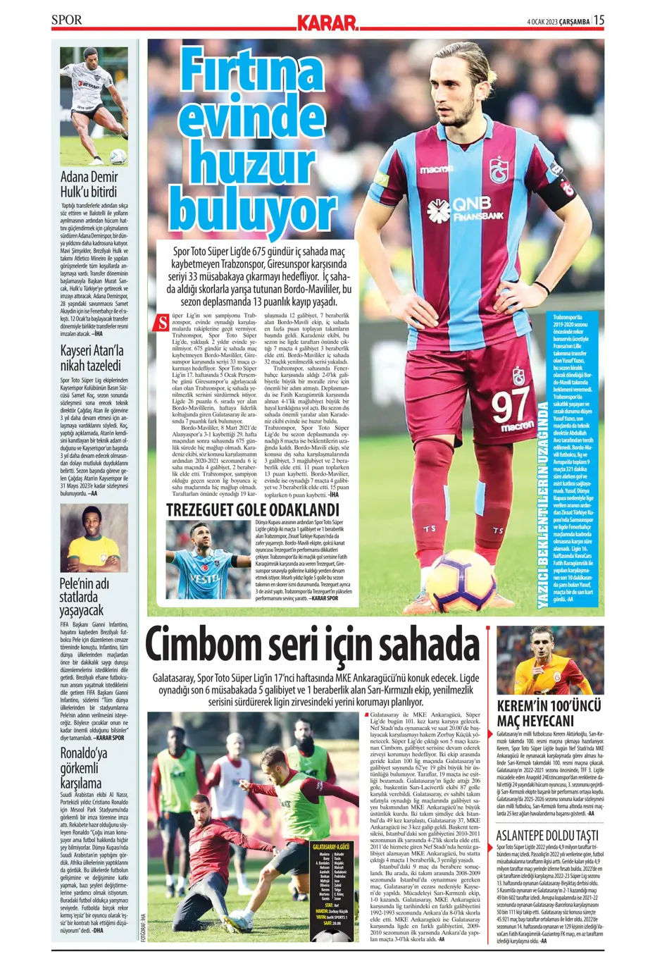 Sporun Manşetleri (4 Ocak 2023) - 22