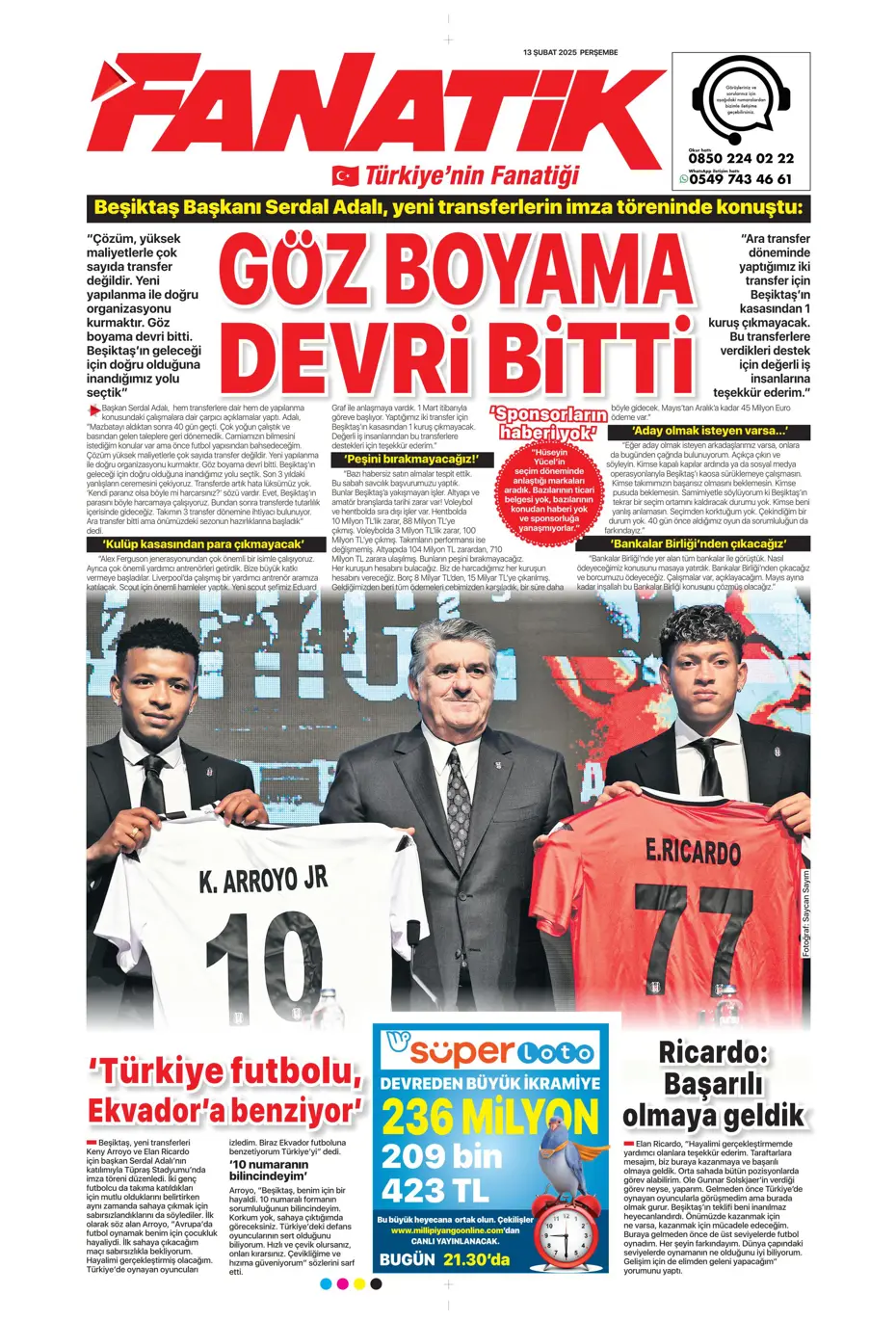 "Bugün vur, haftaya tur" | Sporun manşetleri - 8