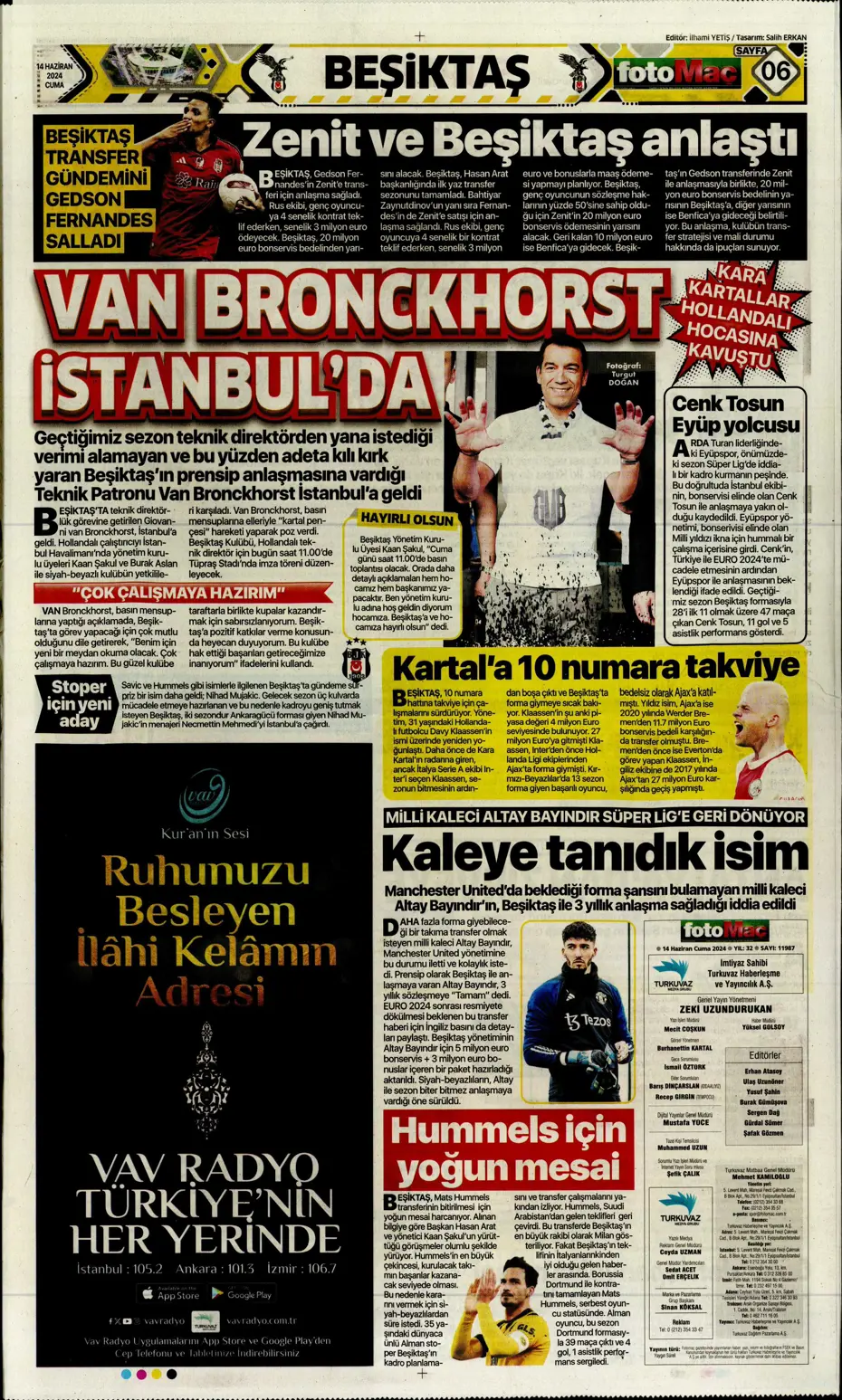 "A Milli Takım'da İrfan Can şoku" | Sporun manşetleri (14 Haziran 2024) - 14 "A Milli Takım'da İrfan Can şoku" | Sporun manşetleri (14 Haziran 2024) - 14