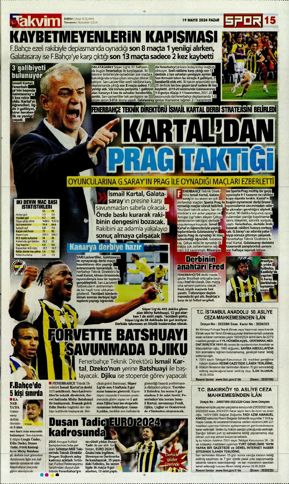 "Nefes kesecek sezon finali" | Sporun Manşetleri - 29